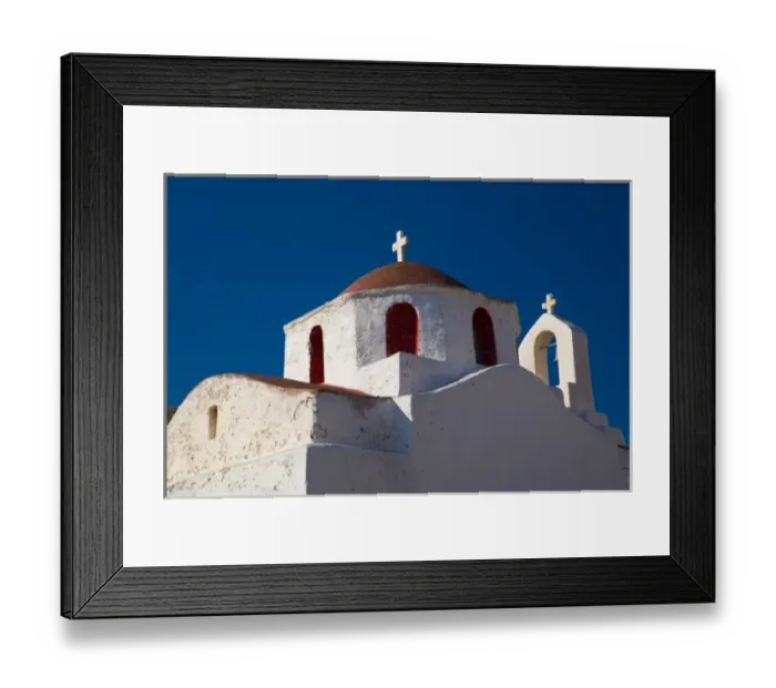 Framed Print : Greece and Greek Island of Mykonos and one of many chapels thoughout the entire island Framed Print : Greece and Greek Island of Mykonos and one of many chapels thoughout the entire island