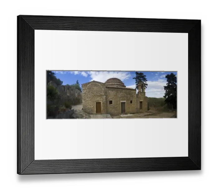 Framed Print : Old Church West of Chania on the Island of Crete in the Greek Isles