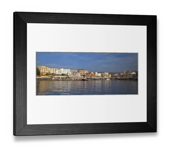 Framed Print : Greece, Crete, Chania, Old Harbor Framed Print : Greece, Crete, Chania, Old Harbor