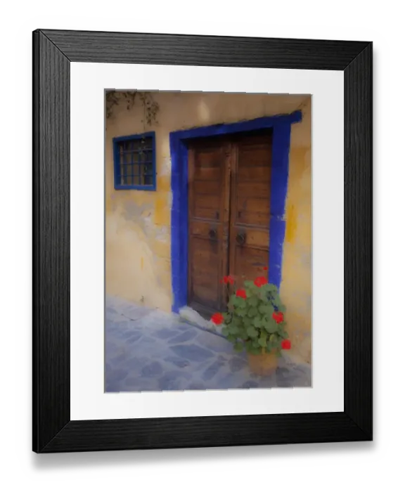 Framed Print : Greece, Crete, Chania, old town with colorful doorway to Turkish Restaurant Framed Print : Greece, Crete, Chania, old town with colorful doorway to Turkish Restaurant