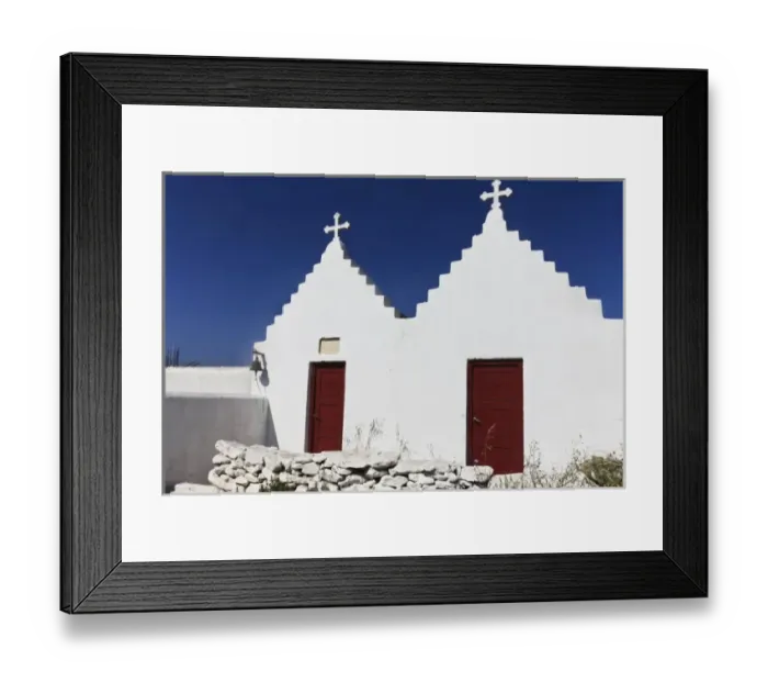 Framed Print : Mykonos, Greece. Traditional church Framed Print : Mykonos, Greece. Traditional church