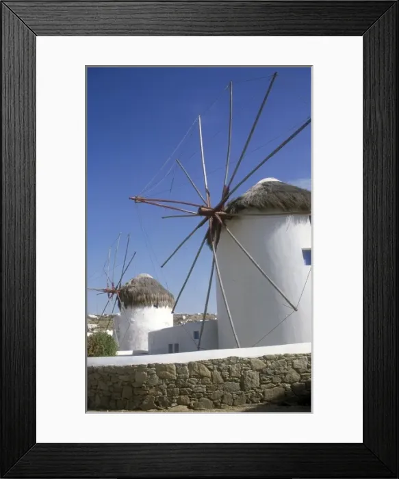 Framed Print : Greece, Mykonos. Iconic windmills Framed Print : Greece, Mykonos. Iconic windmills