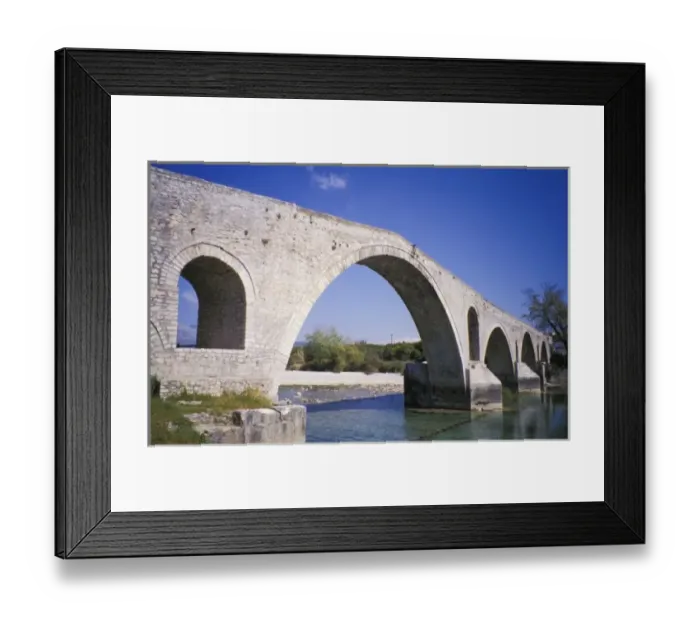 Framed Print : Greece, Epirus, Arta. The fabled Bridge of Arta