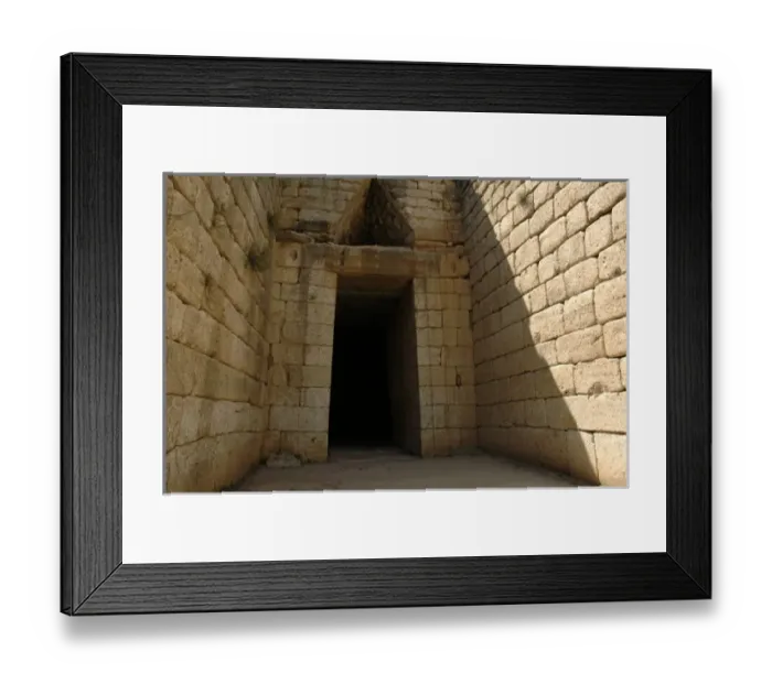 Framed Print : Mycenaen Art. Greece. Atreus Treasure or Agamemnon Treasure. Architectural mycenae masterpiece Framed Print : Mycenaen Art. Greece. Atreus Treasure or Agamemnon Treasure. Architectural mycenae masterpiece