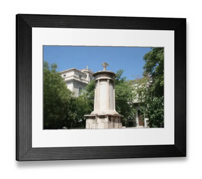 Framed Print : Greek Art. Choragic Monument of Lysicrates. Was erected by the choregos Lysicrates Framed Print : Greek Art. Choragic Monument of Lysicrates. Was erected by the choregos Lysicrates