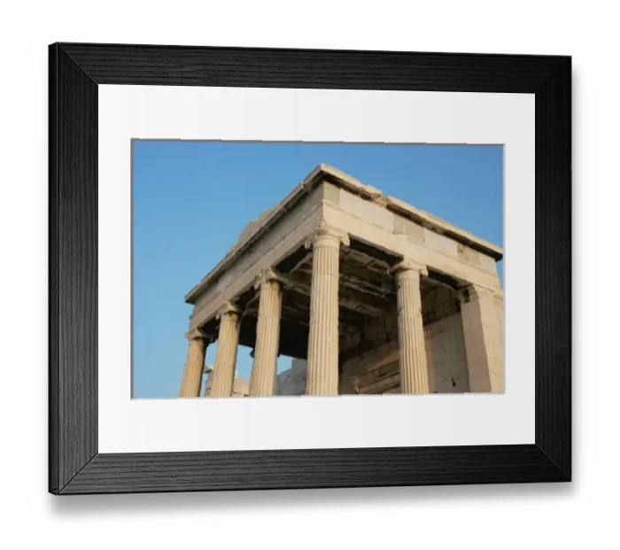 Framed Print : Greek Art. Erechtheum. Temple ionic built between 421-407 BC. Acropolis, Athens, Greece