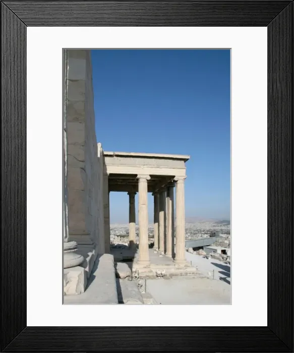 Framed Print : Greek Art. Erechtheum. Temple ionic built between 421-407 BC. Acropolis, Athens, Greece Framed Print : Greek Art. Erechtheum. Temple ionic built between 421-407 BC. Acropolis, Athens, Greece