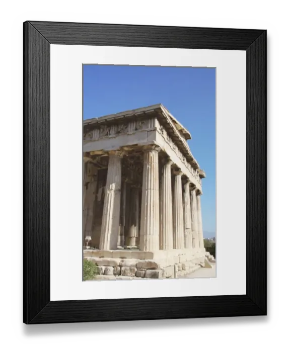 Framed Print : Greek Art. Temple of Hephaestus or Theseion. The Doric temple, which stands Framed Print : Greek Art. Temple of Hephaestus or Theseion. The Doric temple, which stands