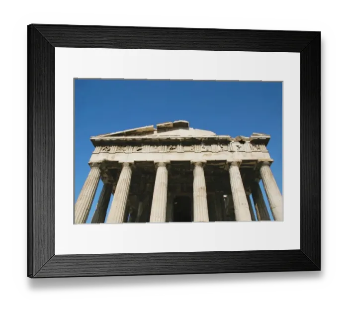 Framed Print : Greek Art. Temple of Hephaestus or Theseion. The Doric temple, which stands