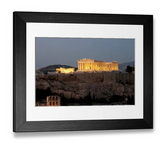 Framed Print : Athens. Panoramic view of the Acropolis at night. Attica. Central Greece Framed Print : Athens. Panoramic view of the Acropolis at night. Attica. Central Greece