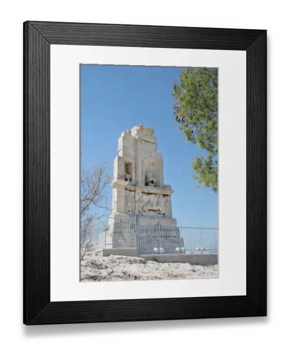 Framed Print : Roman Art. The Philopappus Monument. Tomb of Caius Julius Antiochus Philopappos Framed Print : Roman Art. The Philopappus Monument. Tomb of Caius Julius Antiochus Philopappos