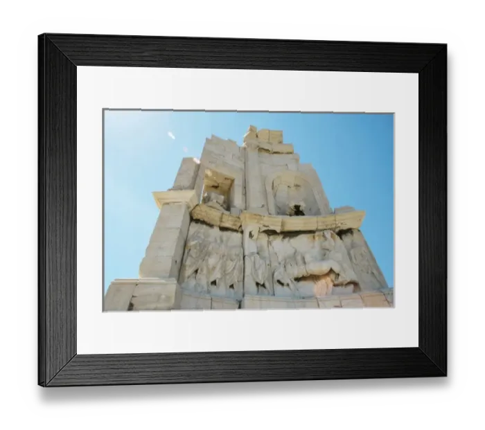 Framed Print : Roman Art. The Philopappus Monument. Tomb of Caius Julius Antiochus Philopappos