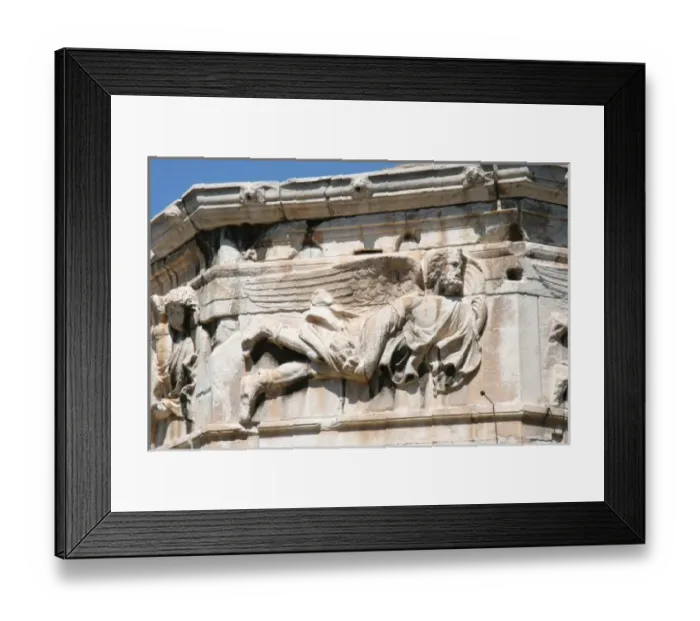Framed Print : Roman Art. Tower of the Winds (Horologion). Octagonal Pentelic marble clock tower Framed Print : Roman Art. Tower of the Winds (Horologion). Octagonal Pentelic marble clock tower