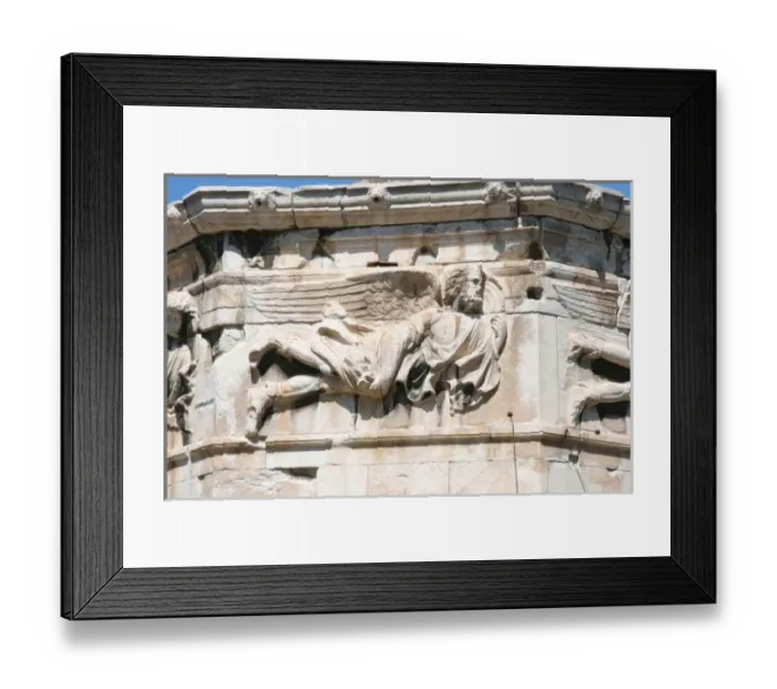 Framed Print : Roman Art. Tower of the Winds (Horologion). Octagonal Pentelic marble clock tower Framed Print : Roman Art. Tower of the Winds (Horologion). Octagonal Pentelic marble clock tower