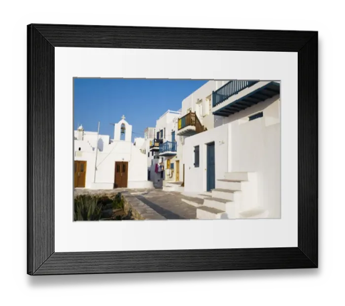 Framed Print : Mykonos Town, Chora, Mykonos, Cyclades, Greece