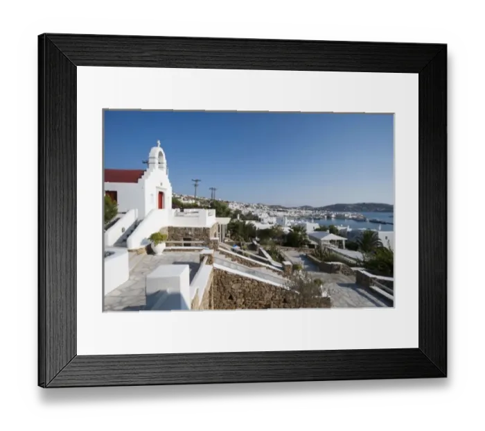Framed Print : Mykonos Town, Chora, Mykonos, Cyclades, Greece