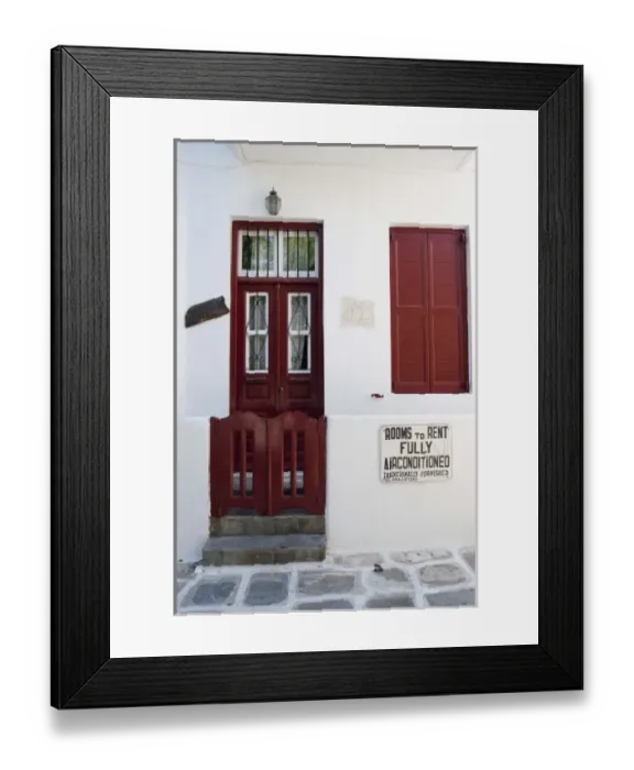 Framed Print : Mykonos Town, Chora, Mykonos, Cyclades, Greece