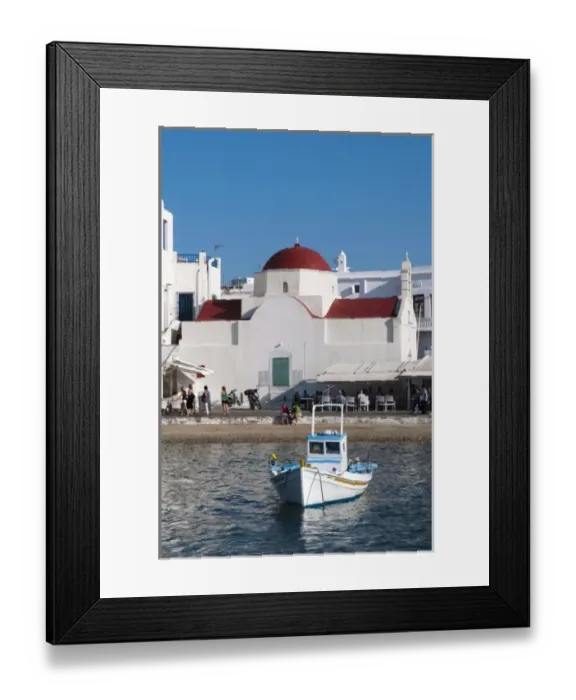 Framed Print : Mykonos Town, Chora, Mykonos, Cyclades, Greece