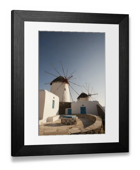 Framed Print : Windmills, Mykonos Town, Chora, Mykonos, Cyclades, Greece Framed Print : Windmills, Mykonos Town, Chora, Mykonos, Cyclades, Greece