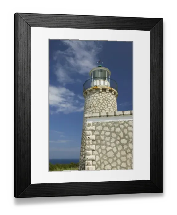 Framed Print : GREECE, Ionian Islands, ZAKYNTHOS, CAPE SKINARI: Cape Skinari Lighthouse