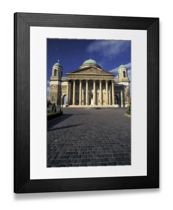 Framed Print : Hungary, Esztergom. Esztergom Cathedral