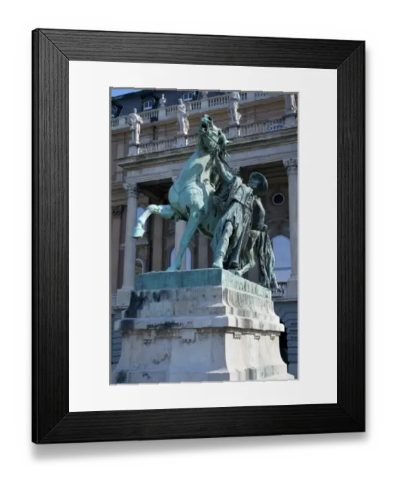 Framed Print : Europe, Hungary, Budapest, Buda, Buda Castle, Castle Hill, Horse Wrangler statue Framed Print : Europe, Hungary, Budapest, Buda, Buda Castle, Castle Hill, Horse Wrangler statue