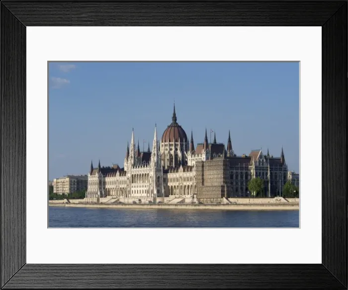 Framed Print : Europe, Hungary, Budapest, Pest, Parliament building, Danube River Framed Print : Europe, Hungary, Budapest, Pest, Parliament building, Danube River