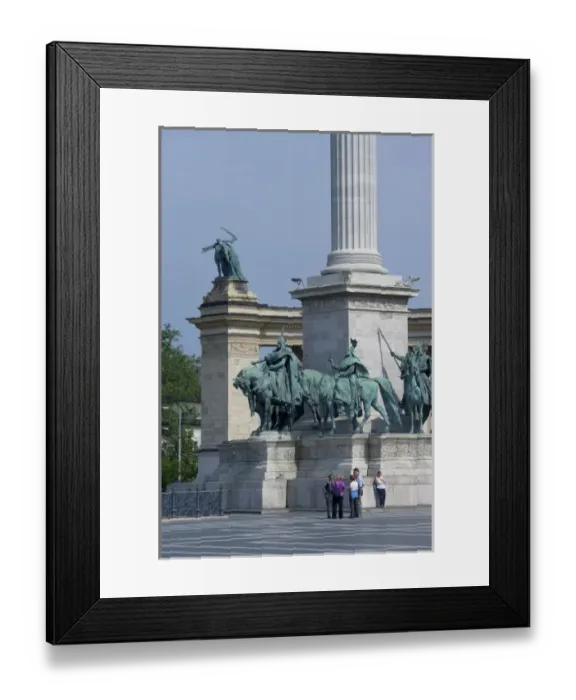 Framed Print : Europe, Hungary, Budapest, monument in Heroes Square