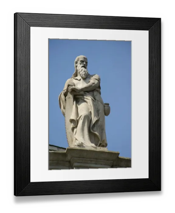 Framed Print : Europe, Hungary, Budapest, Pest, statue on St. Stephens Basilica Framed Print : Europe, Hungary, Budapest, Pest, statue on St. Stephens Basilica