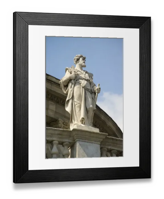 Framed Print : Europe, Hungary, Budapest, Pest, statue on St. Stephens Basilica Framed Print : Europe, Hungary, Budapest, Pest, statue on St. Stephens Basilica