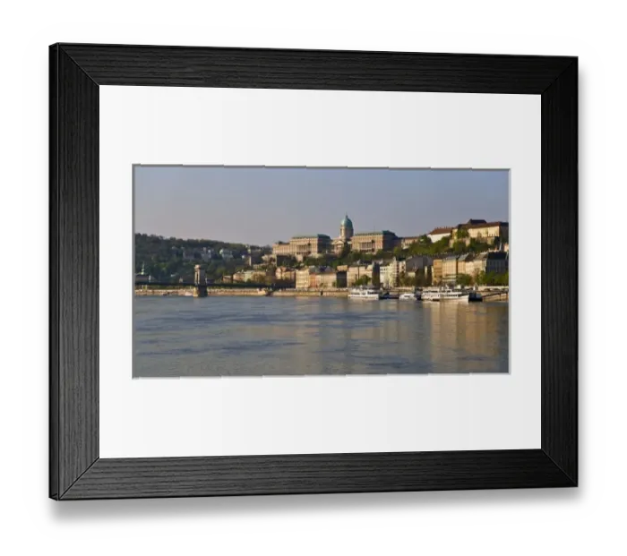 Framed Print : Scenic of Budapest Hungary from river ship as it enters its docking location Framed Print : Scenic of Budapest Hungary from river ship as it enters its docking location