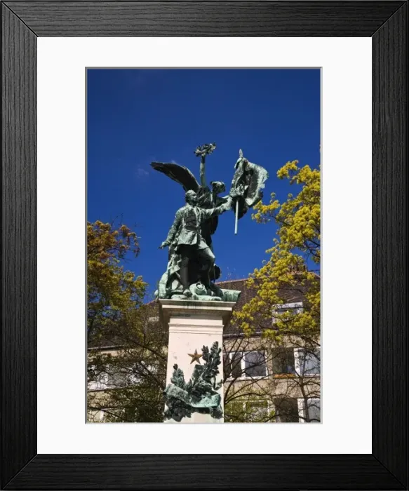 Framed Print : A tour of Heroes Square a Hungarian National Monument