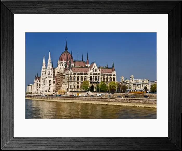 Framed Print : Seeing the sites of Budapest Hungary from the Danube River as the ship departs Budapest Framed Print : Seeing the sites of Budapest Hungary from the Danube River as the ship departs Budapest