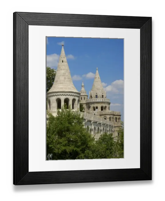 Framed Print : Europe, Hungary, Budapest, Buda, Castle Hill, towers of Fishermans Bastion Framed Print : Europe, Hungary, Budapest, Buda, Castle Hill, towers of Fishermans Bastion