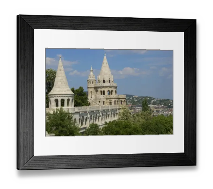 Framed Print : Europe, Hungary, Budapest, Buda, Castle Hill, towers of Fishermans Bastion Framed Print : Europe, Hungary, Budapest, Buda, Castle Hill, towers of Fishermans Bastion