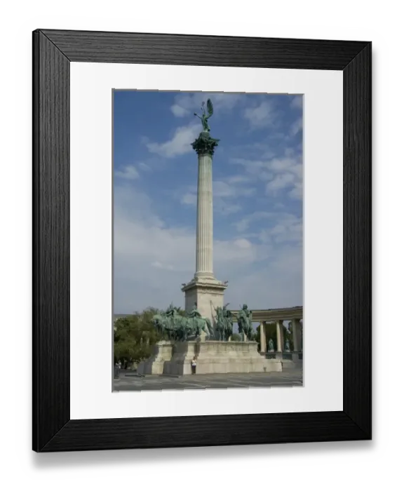Framed Print : Europe, Hungary, Budapest, monument in Heroes Square Framed Print : Europe, Hungary, Budapest, monument in Heroes Square