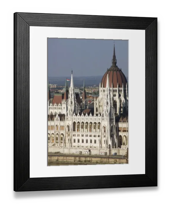 Framed Print : Hungary, Budapest. Parliament. Neo-Gothic building (1884-1904) on the Danube riverside Framed Print : Hungary, Budapest. Parliament. Neo-Gothic building (1884-1904) on the Danube riverside