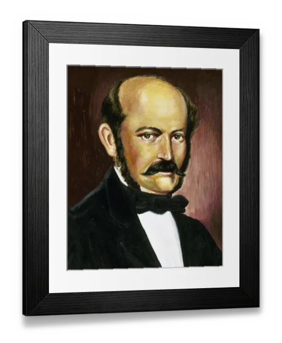 Framed Print : Semmelweiss, Ignac F├╝l├Âp (Buddha, 1818-Vienna, 1865). Hungarian doctor. He discovered Framed Print : Semmelweiss, Ignac F├╝l├Âp (Buddha, 1818-Vienna, 1865). Hungarian doctor. He discovered