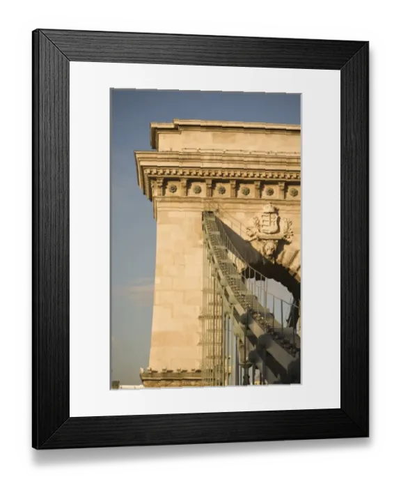 Framed Print : Chain Bridge, Central Budapest, Hungary, Europe Framed Print : Chain Bridge, Central Budapest, Hungary, Europe
