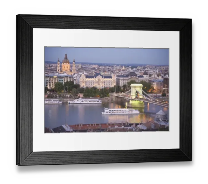 Framed Print : View from Castle Hill, Buda side Central Budapest, Capital of Hungary, Europe Framed Print : View from Castle Hill, Buda side Central Budapest, Capital of Hungary, Europe