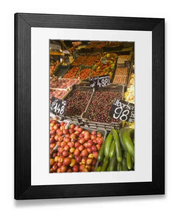 Framed Print : HUNGARY, Budapest. Central Market Hall. (RF)