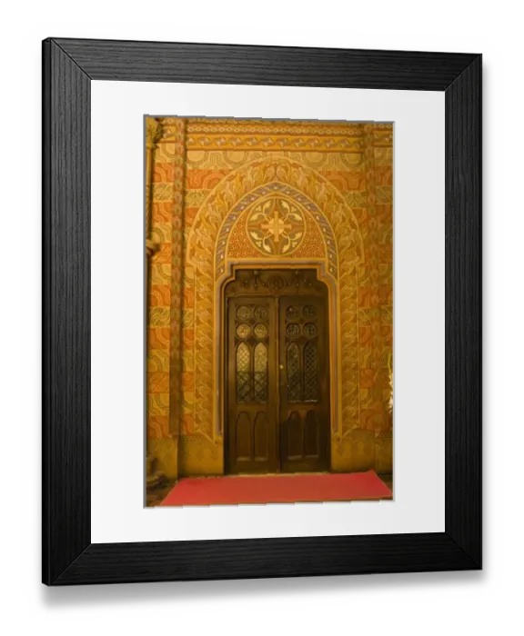 Framed Print : Interior of Matyas Church, Castle Hill, Buda side of Central Budapest, Capital of Hungary