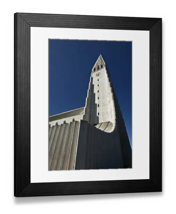 Framed Print : Hallgrimskirkja, main Lutheran Church, Reykjavik, Iceland