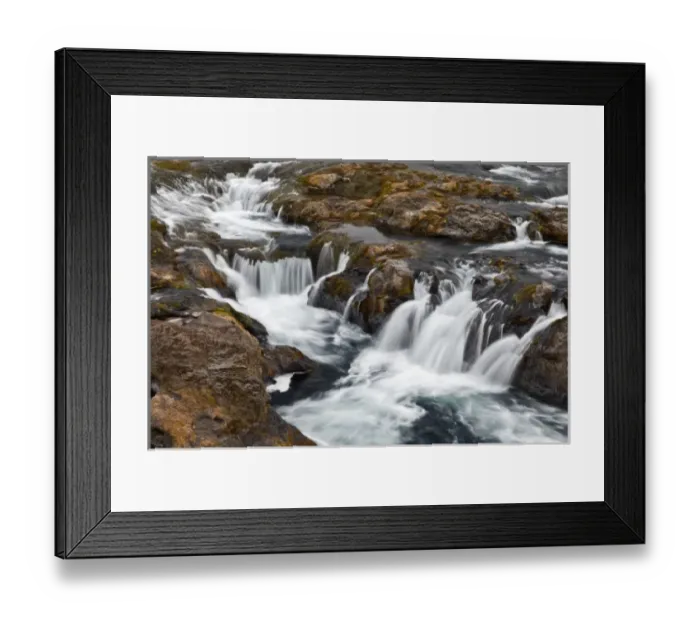 Framed Print : Small waterfall, Iceland