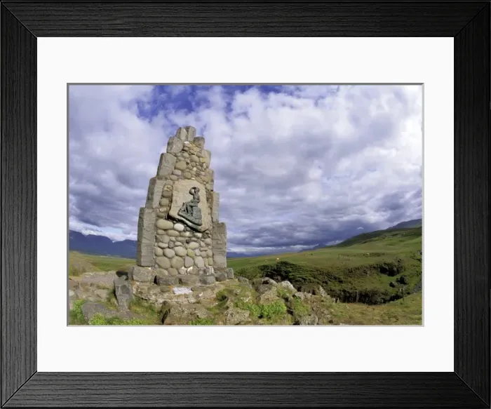 Framed Print : Iceland. Memorial to Stephan G. Stphansson, Poet of the Rocky Mountains
