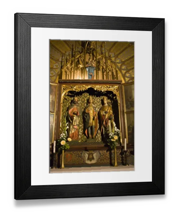 Framed Print : Interior of Matyas Church, Castle Hill, Buda side of Central Budapest, Capital of Hungary