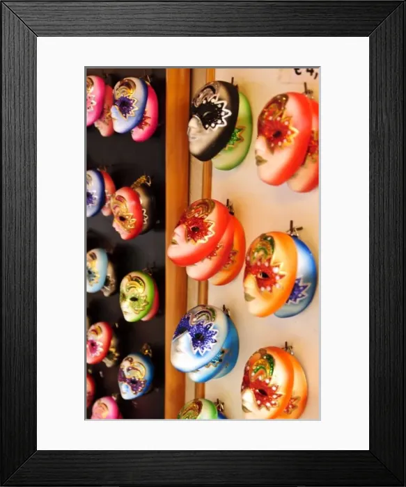 Framed Print : Italy, Venice. Opera masks adorn St. Marks Square Framed Print : Italy, Venice. Opera masks adorn St. Marks Square