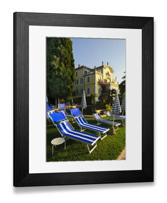 Framed Print : Italy, Lake Garda, Salo. Lake Gardas seaside communities like Salo and Gardone