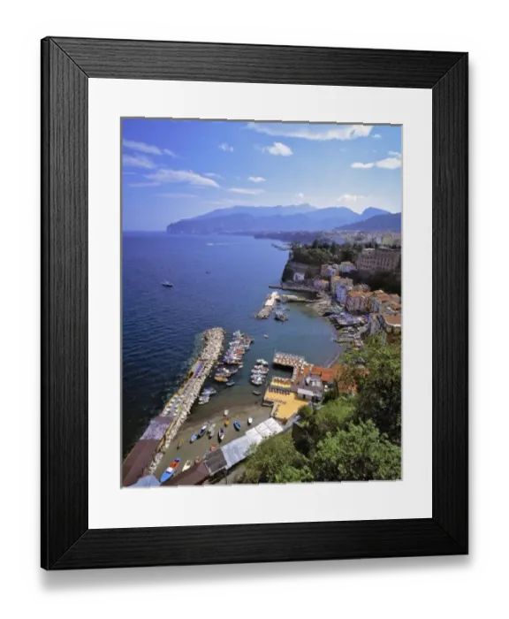 Framed Print : Europe, Italy, Sorrento. One of many small boat harbors dotting the Sorrento Peninsula Framed Print : Europe, Italy, Sorrento. One of many small boat harbors dotting the Sorrento Peninsula