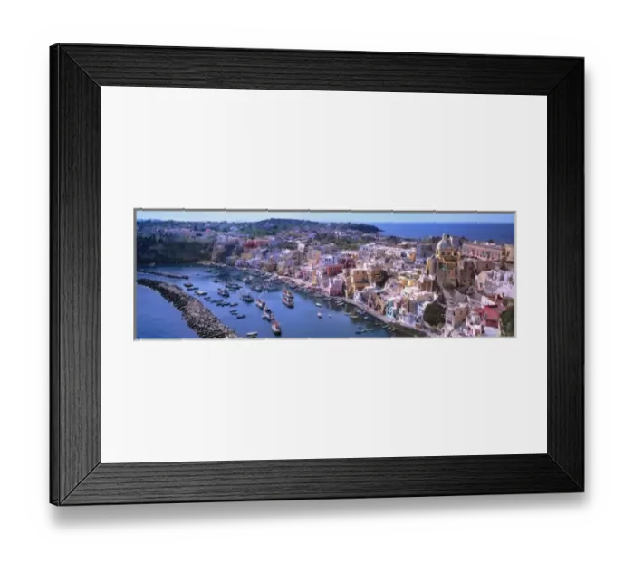 Framed Print : Europe, Italy, Procida. The colorful buildings of Corricella face the harbor on the Isle of Procida Framed Print : Europe, Italy, Procida. The colorful buildings of Corricella face the harbor on the Isle of Procida